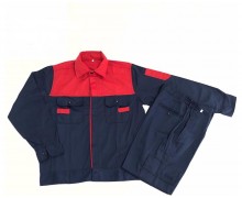 Quần áo bảo hộ phối đỏ - tím than VN01